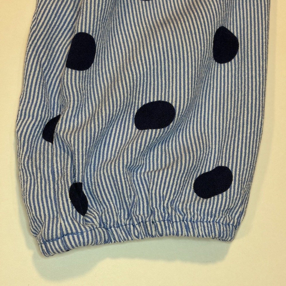 St. John's Bay Blue, White, and Navy Patterned Blouse - Picture 5 of 5